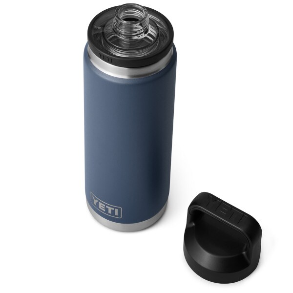 Yeti Rambler 26oz navy bottle with chug cap
